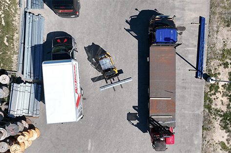 Delivery Fleet with Self Unloading Capabilities